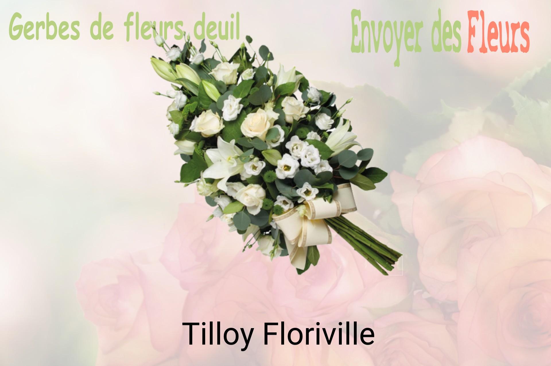 Gerbe de fleurs de deuil livrée à Tilloy-Floriville